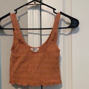 Ardene Textured Orange Crop Top